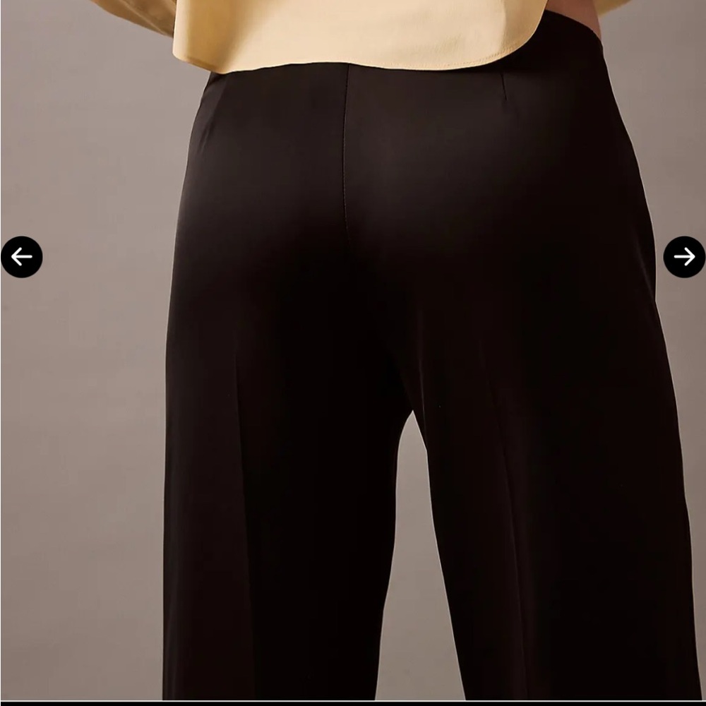 Satin high waist Wide Leg pull on Pants - Picture 11 of 12